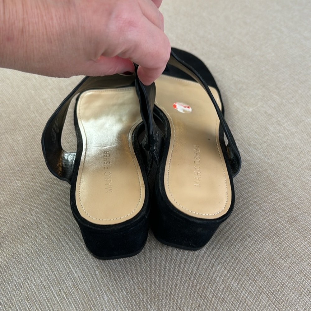 Marc Fischer Suede Sandles - 9 1/2 - Picture 2 of 10